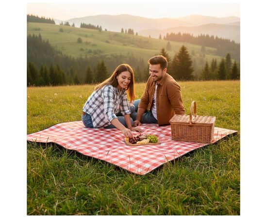 Туристичний килимок Soft Me Picnic червоний/чорний (70030105-02), зображення 10