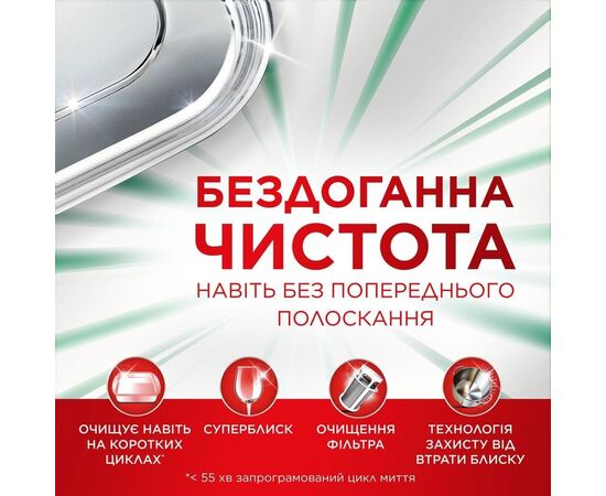 Таблетки для посудомоечных машин Fairy Platinum Plus All in One Lemon 40 шт. (8001090952226), изображение 4