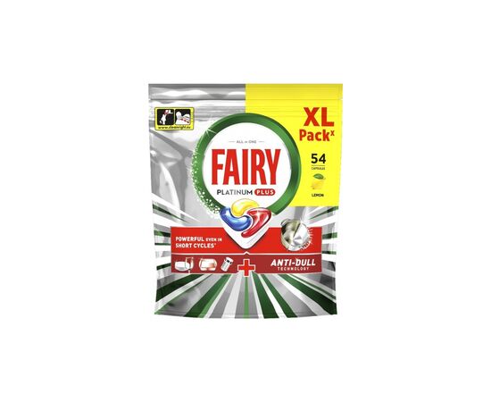 Таблетки для посудомоечных машин Fairy Platinum Plus All in One Lemon 54 шт. (8006530115490)