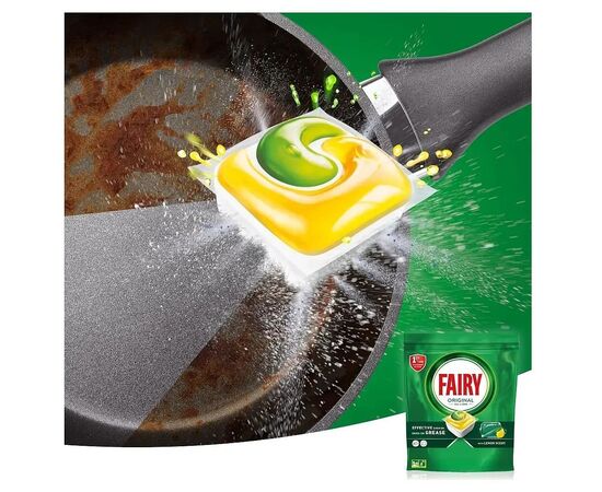 Таблетки для посудомоечных машин Fairy Все-в-1 Original Лимон 71 шт. (8700216237420), изображение 3