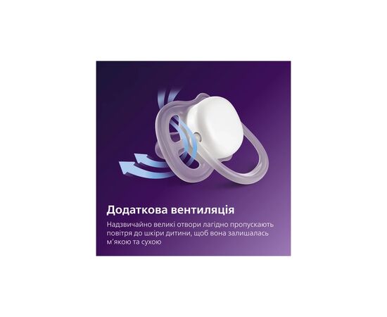 Пустышка Philips AVENT Ultra Air I love... для девочек 6-18 мес (SCF080/04), изображение 2
