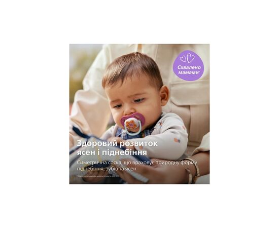 Пустышка Philips AVENT Ultra Air I love... для девочек 6-18 мес (SCF080/04), изображение 3
