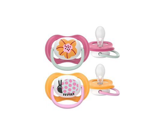 Пустышка Philips AVENT Ultra Air I love... для девочек 6-18 мес (SCF080/04)