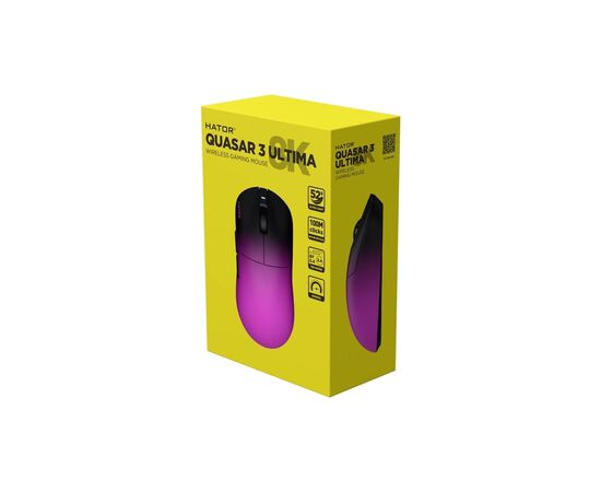 Мишка Hator Quasar 3 Ultima 8K Wireless/Bluetooth/USB Black/Purple (HTM760), зображення 7