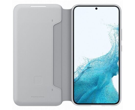 Чохол до мобільного телефона Samsung Smart LED View Cover Galaxy S22 Plus Light Gray (EF-NS906PJEGRU), зображення 3