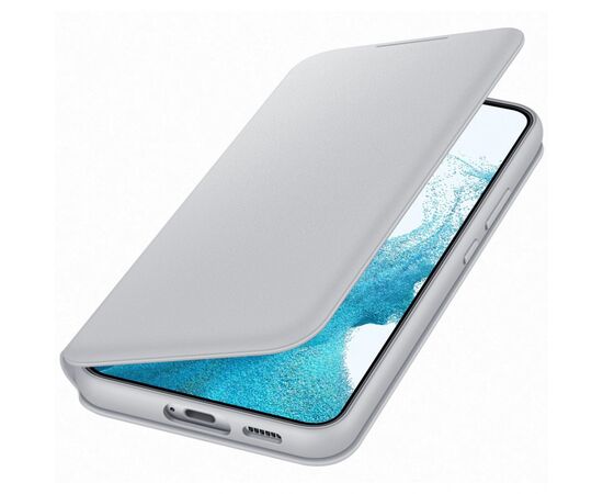Чохол до мобільного телефона Samsung Smart LED View Cover Galaxy S22 Plus Light Gray (EF-NS906PJEGRU), зображення 4