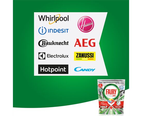 Таблетки для посудомоечных машин Fairy Platinum Plus All in One Lemon 84 шт. (8001841893693), изображение 4