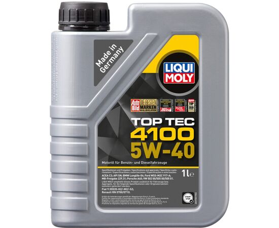Моторное масло Liqui Moly Top Tec 4100 SAE 5W-40 1л. (9510)