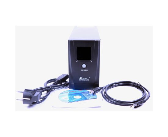 Пристрій безперебійного живлення SVC 1000-LCD 1000VA (VP-1000-LCD), зображення 4