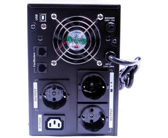 Пристрій безперебійного живлення SVC VP-3000-LCD 3000VA (VP-3000-LCD), зображення 2