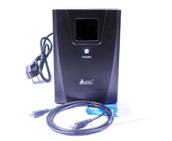 Пристрій безперебійного живлення SVC VP-3000-LCD 3000VA (VP-3000-LCD), зображення 4