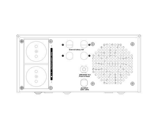 Источник бесперебойного питания SVC XL-1200 1200VА 1000W (XL-1200), изображение 2