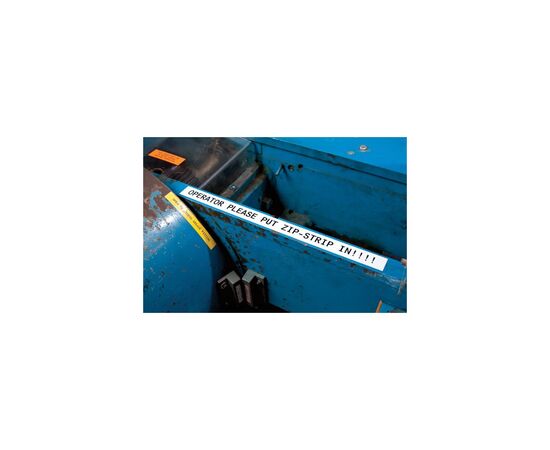 Лента для принтера этикеток Brady M4C-500-595-WT-BK, непрерывная лента, 12.7 mm × 7.62 m, black on white, винил, универсальные все (170818), изображение 3