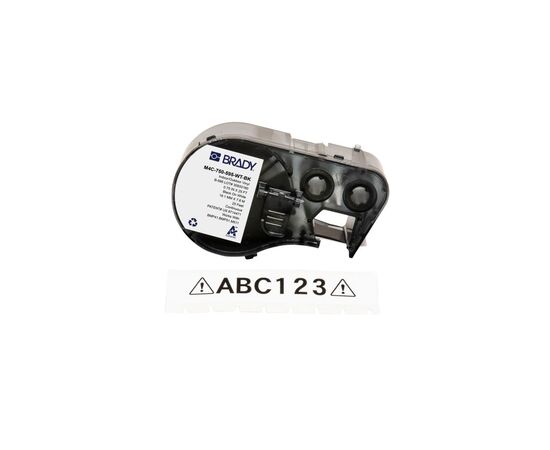 Лента для принтера этикеток Brady M4C-750-595-WT-BK, всепогодная, непрерывная лента, 19.05 mm × 7.62 m, black on white, винил (170830)