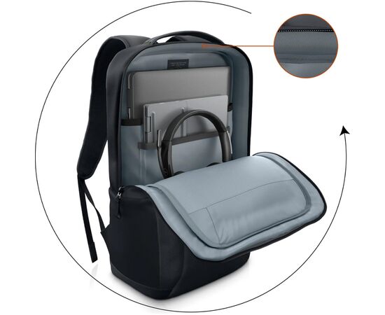 Рюкзак для ноутбука Dell 15" EcoLoop Pro Slim Backpack, Black, CP5724S (460-BDQP), зображення 9