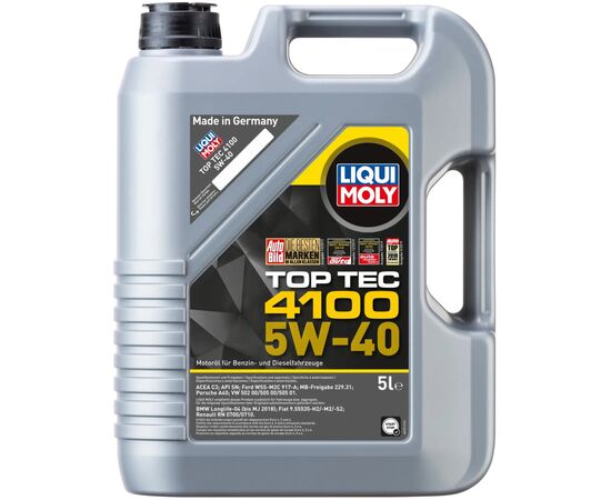 Моторное масло Liqui Moly Top Tec 4100 5W-40 5л (9511)