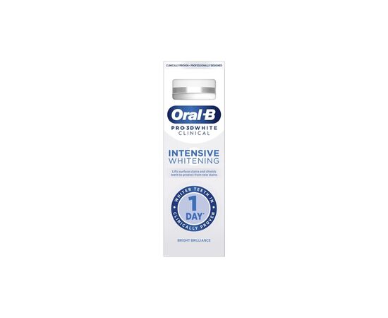 Зубная паста Oral-B Pro-3D White Clinical Intensive Whitening Яркий блеск 75 мл (8700216922807), изображение 2