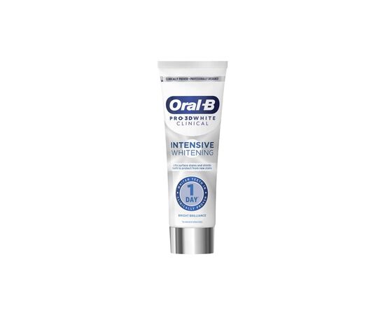 Зубная паста Oral-B Pro-3D White Clinical Intensive Whitening Яркий блеск 75 мл (8700216922807), изображение 3