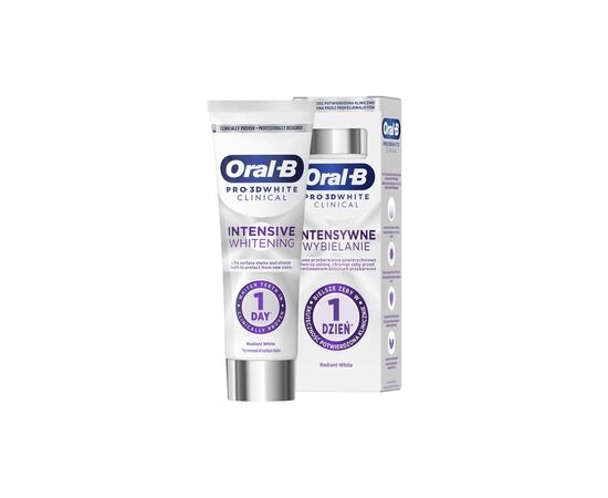 Зубная паста Oral-B Pro-3D White Clinical Intensive Whitening Сияющая белизна 75 мл (8700216922838)