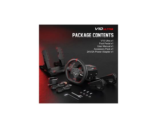 Кермо PXN V10 Ultra Bundle for PS4/XBOX/Xbox Series X|S/PC (PXN-V10 Ultra EU), зображення 3
