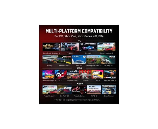 Кермо PXN V10 Ultra Bundle for PS4/XBOX/Xbox Series X|S/PC (PXN-V10 Ultra EU), зображення 7