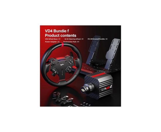 Руль PXN VD4 Bundle for PC (PXN-VD4 Bundle EU), изображение 6