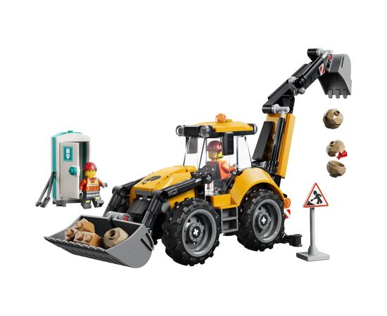 Конструктор LEGO City Желтый экскаватор-погрузчик (60480), изображение 2