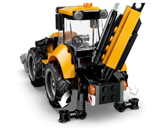 Конструктор LEGO City Желтый экскаватор-погрузчик (60480), изображение 3