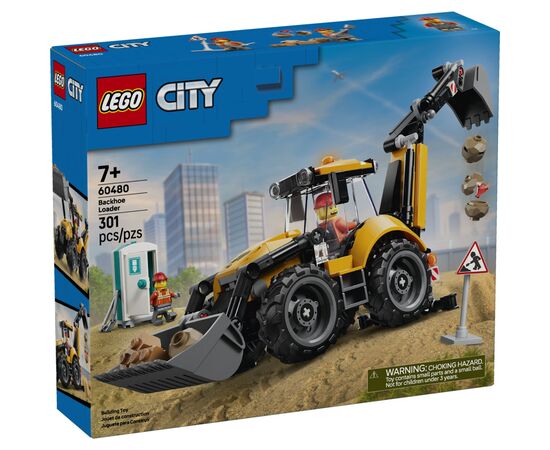 Конструктор LEGO City Желтый экскаватор-погрузчик (60480)