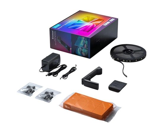 Світлодіодна стрічка Govee Набір H6097 TV Backlight 3 Lite 40-50'', RGBICW, WI-FI/Bluetooth, чорний (H60973D1), зображення 2