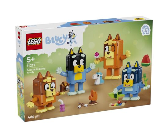 Конструктор LEGO Bluey Сім'я Блуї з кубиків (11217)