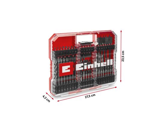Набір свердл і біт Einhell XL-Box, ударні, 95шт (108798), зображення 5