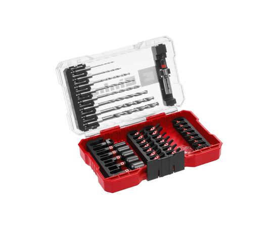 Набір свердл і біт Einhell M-Case, ударні, по металу, 39шт (108773)