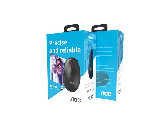 Мышка AOC MS400B Wireless Black (MS400B/LA), изображение 12