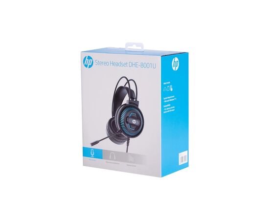 Навушники HP DHE-8001U LED USB Black (DHE-8001U), зображення 6