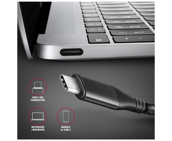 Кабель мультимедийный USB-C to HDMI M 1.8m black AXAGON (RVC-HI2MC), изображение 8