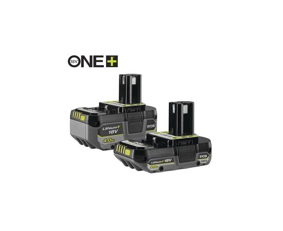 Аккумулятор к электроинструменту Ryobi ONE+ RB18242X, 18V, 1×2Ah, 1×4Ah (5133005509)