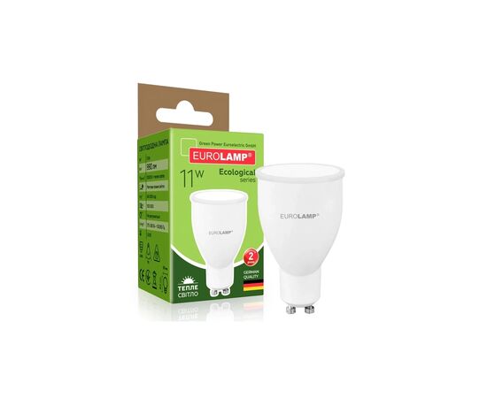 Лампочка Eurolamp LED SMD MR16 11W GU10 3000K 220V (LED-SMD-11103(P)), изображение 2