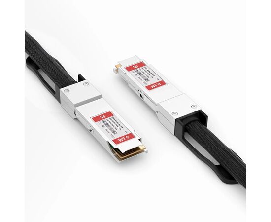 Кабель Customized 400G QSFP112 Passive Direct Attach Copper Twinax Cable FS (QSFP-400G-PCxxx/350633), изображение 3
