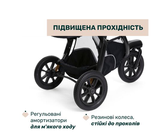 Коляска Chicco Activ3 New 2 в 1 Чорна (2900990892068) (87154.31.01), изображение 4