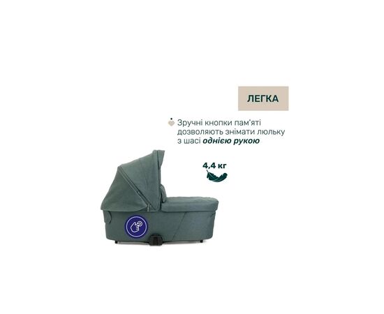 Коляска Chicco 2 в 1 Bellagio 2 Зелена (2900990903238) (87183.33.01), изображение 2