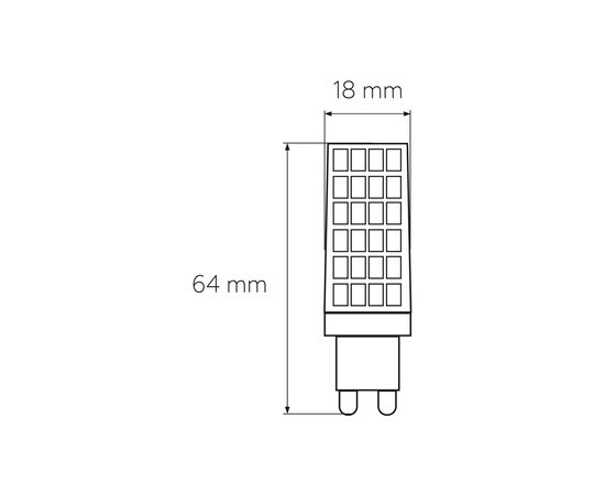 Лампочка Eurolamp LED G9 6W 600Lm 4000K (LED-G9-0640(220)), изображение 3
