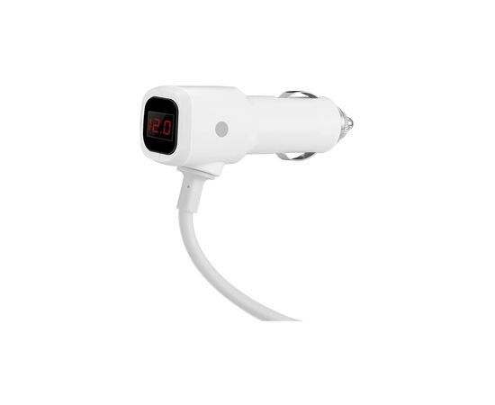 Зарядное устройство HOCO 2xUSB 10.5W + 3x car socket silver (6957531050896), изображение 2