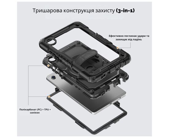 Чехол для планшета BeCover FortTab Lenovo Tab One / Tab K9 8.7" 2025 (TB305XU/FU) Black (715641), изображение 6