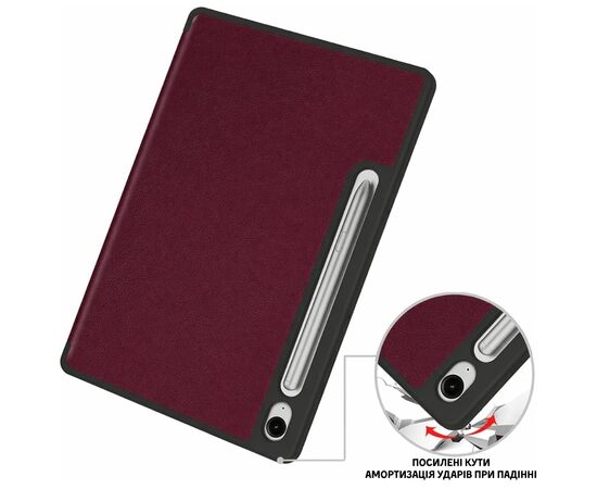 Чехол для планшета BeCover Flexible TPU Mate Samsung Galaxy Tab S10 FE (SM-X520/SM-X526) 10.9" Red Wine (715772), изображение 3