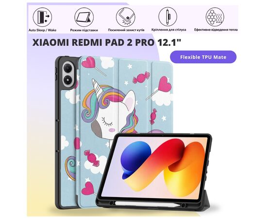 Чехол для планшета BeCover Flexible TPU Mate Xiaomi Redmi Pad 2 Pro 12.1" Unicorn (715613)