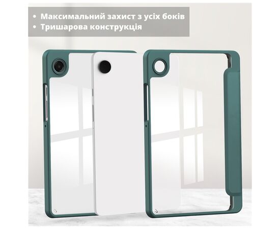 Чехол для планшета BeCover Soft Edge TPU Samsung Galaxy Tab A11 SM-X133/X135 8.7" Dark Green (715559), изображение 4