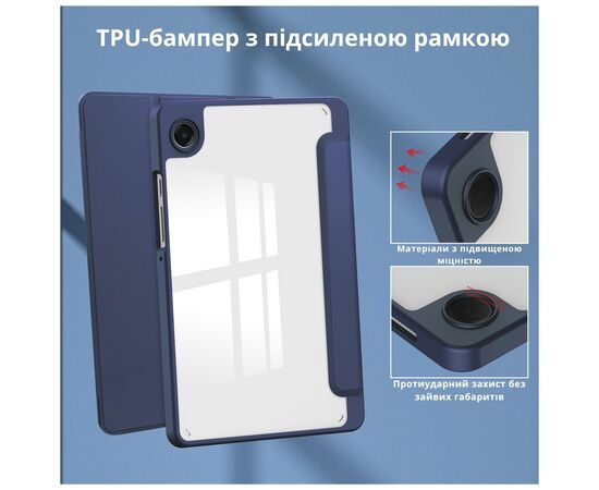 Чехол для планшета BeCover Soft Edge TPU Samsung Galaxy Tab A11 SM-X133/X135 8.7" Deep Blue (715558), изображение 5