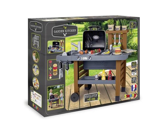 Игровой набор Smoby Садовое барбекю с регулировкой высоты, 43 аксессуара (312004), изображение 3