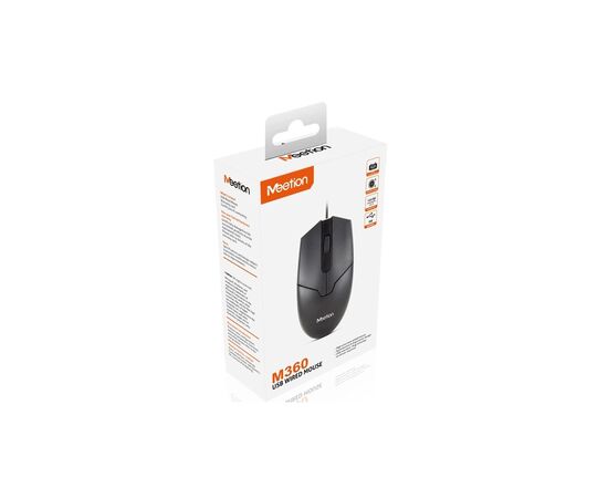 Мишка Meetion M360 USB Black (MT-M360-A160CM), зображення 6